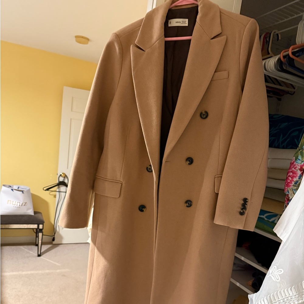 Mango coat camel color size XXL in excellent condition